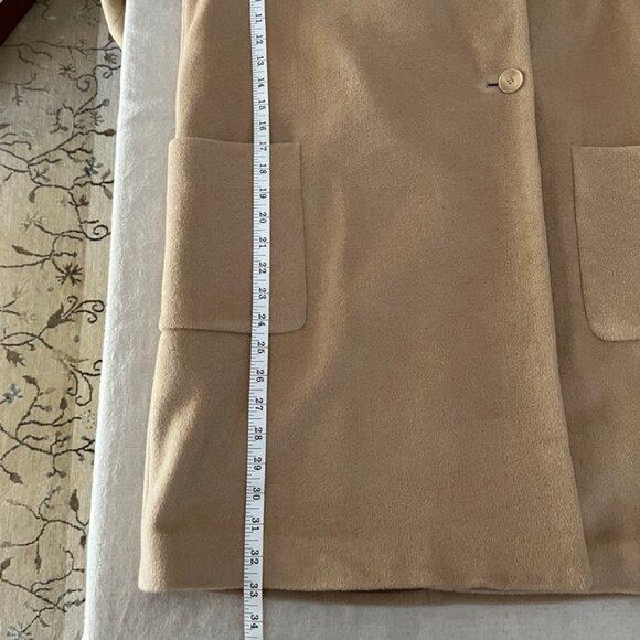 Hilary Radley Angora/Wool Blend Coat - Light Camel Colour - Size 6 / Medium - Picture 9 of 16